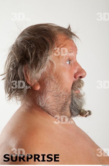 Head Emotions Man White Overweight Bearded