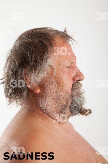 Head Emotions Man White Overweight Bearded