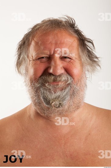 Head Emotions Man White Overweight Bearded