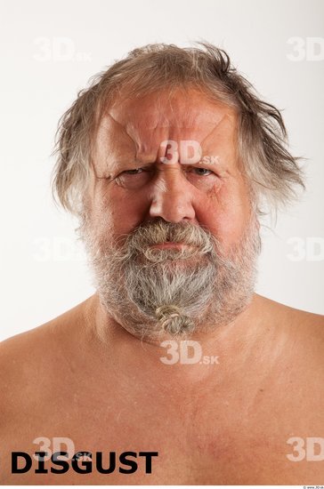 Head Emotions Man White Overweight Bearded