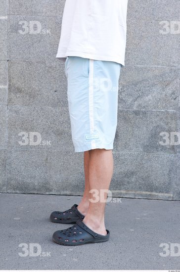 Leg Man White Casual Shorts Average