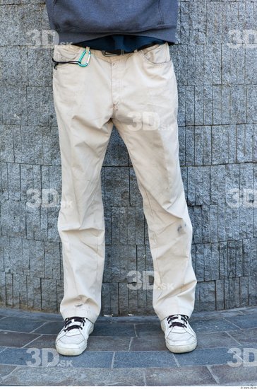 Leg Man White Casual Trousers Average