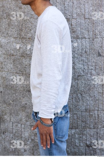 Arm Man White Casual Sweater Average