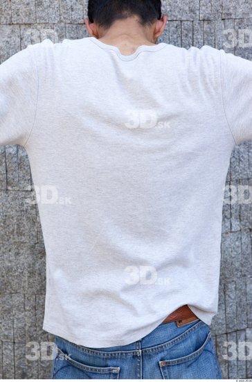 Upper Body Man White Casual Average