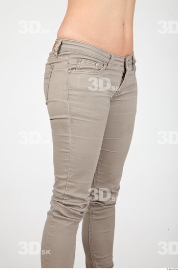 Thigh Casual Trousers Slim Studio photo references