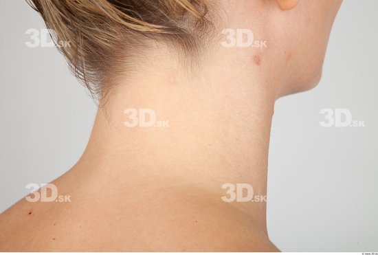 Neck Nude Slim Studio photo references