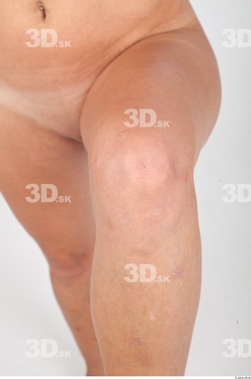 Knee Nude Slim Studio photo references