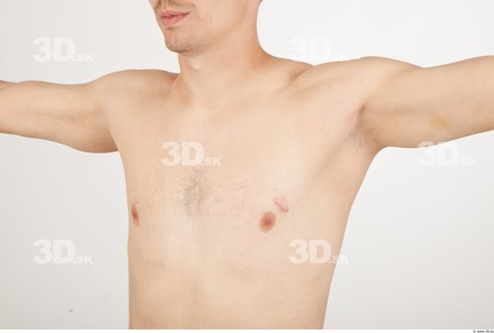 Chest Nude Studio photo references