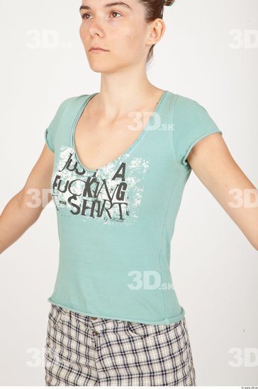 Upper Body Casual Shirt T shirt Slim Studio photo references