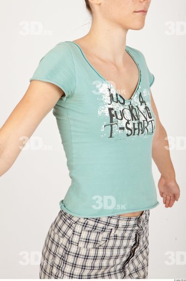 Upper Body Casual Shirt T shirt Slim Studio photo references