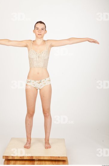 Whole Body T poses Underwear Slim Studio photo references