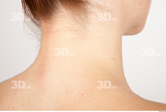 Neck Nude Slim Studio photo references