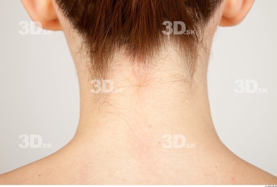 Neck Nude Slim Studio photo references