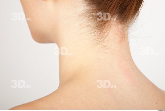 Neck Nude Slim Studio photo references