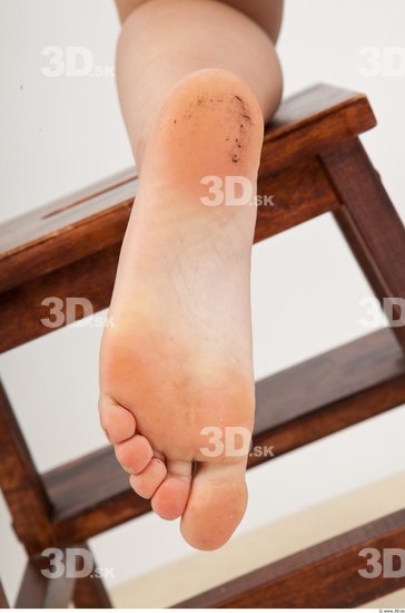 Foot Nude Slim Studio photo references