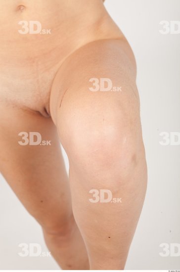 Knee Nude Slim Studio photo references