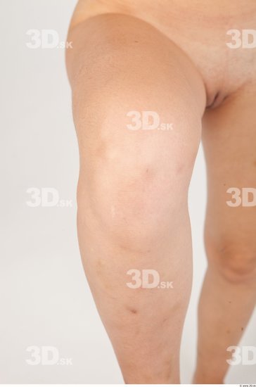 Knee Nude Slim Studio photo references