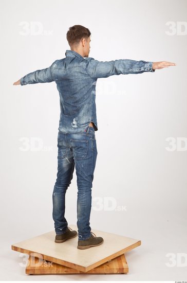 Whole Body Woman T poses Casual Jeans Slim Studio photo references