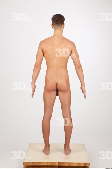 Whole Body Man Animation references Nude Slim Studio photo references