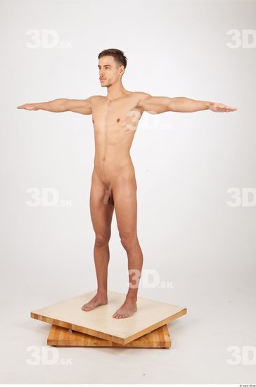 Whole Body Man T poses Nude Slim Studio photo references