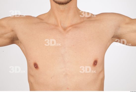 Chest Man Nude Slim Studio photo references