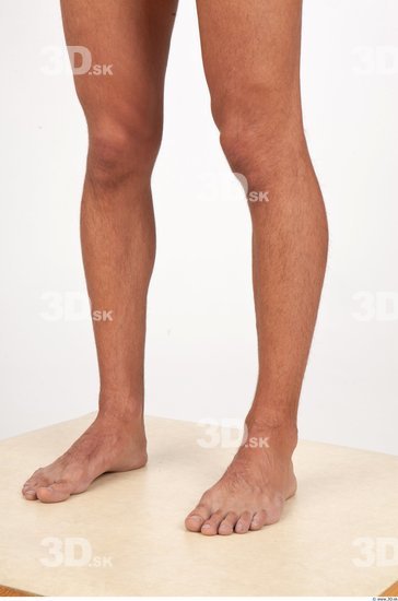 Calf Man Nude Slim Studio photo references