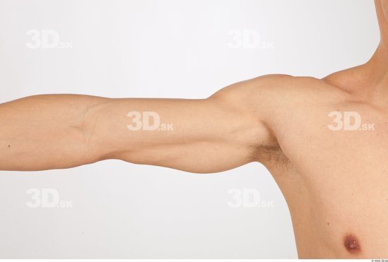 Arm Man Nude Slim Studio photo references