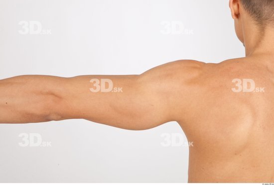 Arm Man Nude Slim Studio photo references