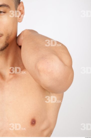 Forearm Man Nude Slim Studio photo references