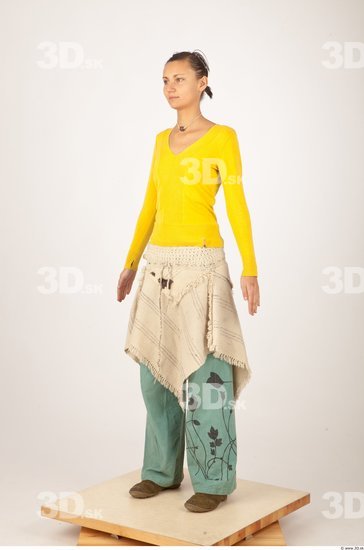 Whole Body Woman Animation references Casual Slim Studio photo references