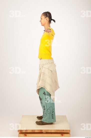 Whole Body Woman T poses Casual Slim Studio photo references