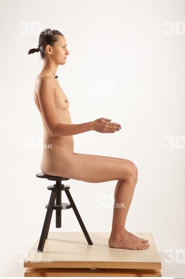 Whole Body Woman Artistic poses White Slim