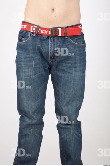 Thigh Man Casual Jeans Studio photo references