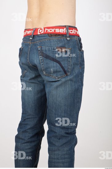 Thigh Man Casual Jeans Studio photo references