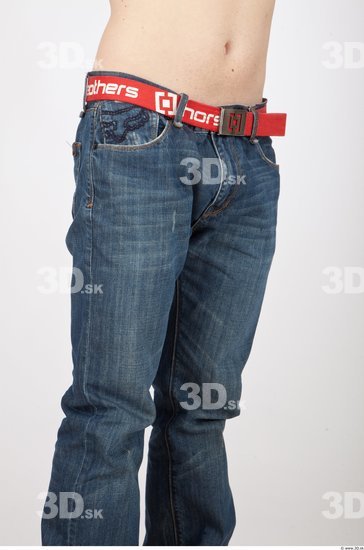 Thigh Man Casual Jeans Studio photo references