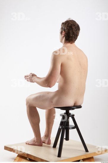 Whole Body Man Artistic poses White Nude Athletic