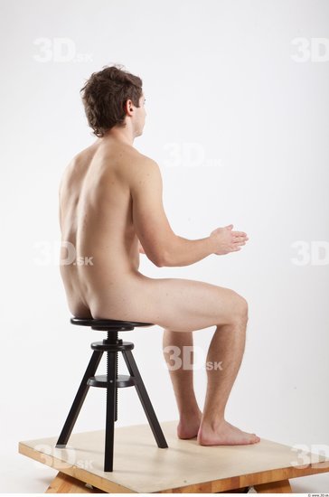 Whole Body Man Artistic poses White Nude Athletic