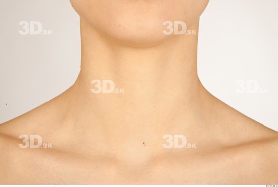 Neck Whole Body Woman Nude Casual Slim Studio photo references