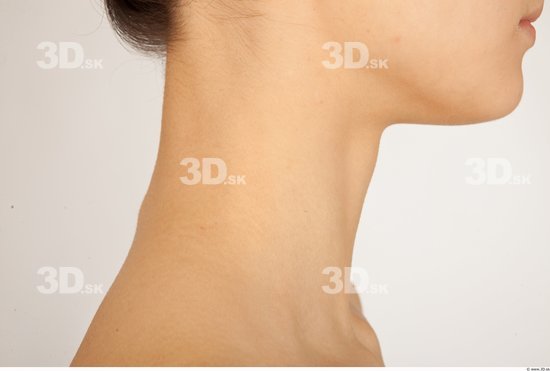 Neck Whole Body Woman Nude Casual Slim Studio photo references