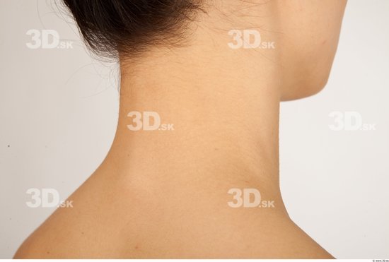 Neck Whole Body Woman Nude Casual Slim Studio photo references