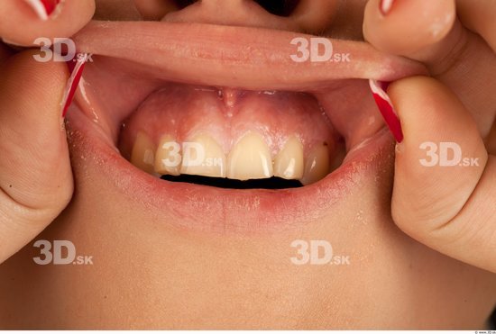 Whole Body Teeth Woman Casual Slim Studio photo references