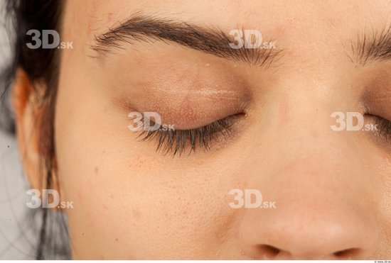 Eye Whole Body Woman Casual Slim Studio photo references