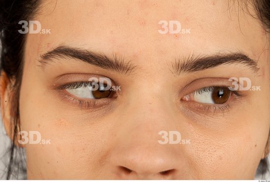 Eye Whole Body Woman Casual Slim Studio photo references