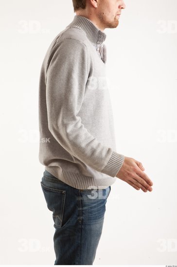 Arm Man Animation references White Formal Sweater Average Bearded