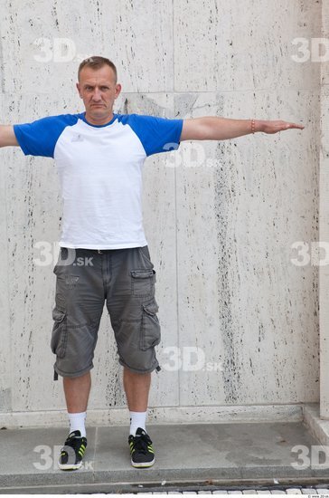 Whole Body Man T poses White Casual Average