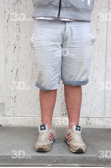 Leg Man White Casual Shorts Average