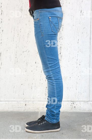 Leg Woman Casual Jeans Average Street photo references