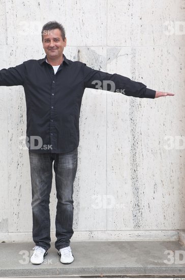 Man T poses Casual Average Street photo references