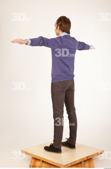 Whole Body Woman T poses Casual Slim Studio photo references