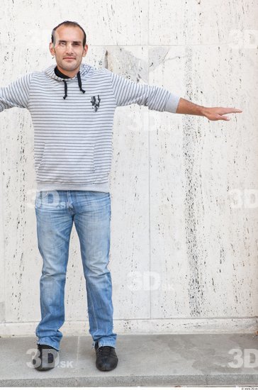 Whole Body Man T poses Casual Street photo references